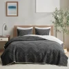 Bedspreads & Coverlets-Kirkland's Home Chevron Full/Queen 3-Pc. Coverlet Set Black
