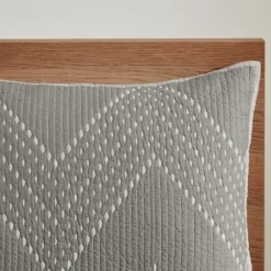 Bedspreads & Coverlets-Kirkland's Home Chevron Full/Queen 3-Pc. Coverlet Set Gray