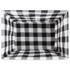 Baskets & Boxes-Kirkland's Home Chicken Wire And Buffalo Check Baskets, Set Of 3 Black/White