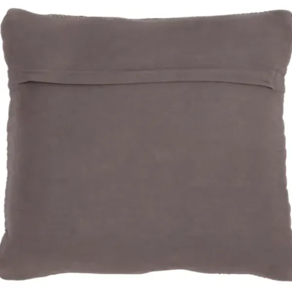 Pillows-Kirkland's Home Chindi Woven Jute Throw Pillow Brown