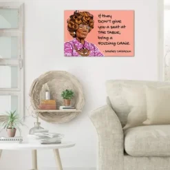 Wall Quotes & Signs-Kirkland's Home Chisholm Seat At The Table Giclee Canvas Art Print Pink/Purple