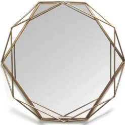 Decorative Mirrors-Kirkland's Home Chloe Gold Metal Wall Mirror