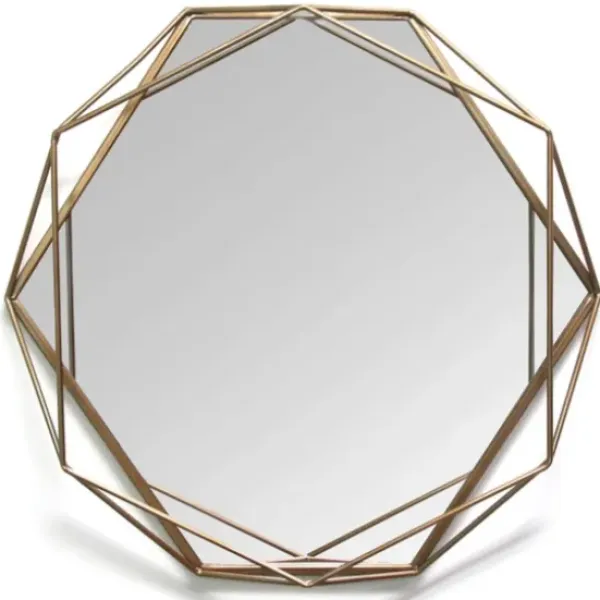 Decorative Mirrors-Kirkland's Home Chloe Gold Metal Wall Mirror