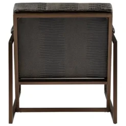 Accent Chairs-Kirkland's Home Chocolate Walden Faux Leather Accent Chair Brown