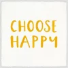 Wall Quotes & Signs-Kirkland's Home Choose Happy Framed Wall Plaque White/Yellow