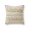 Pillows-Kirkland's Home Chris Loves Julia X Loloi Gold Anderson Pillow Gold/Ivory