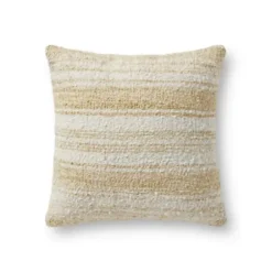Pillows-Kirkland's Home Chris Loves Julia X Loloi Gold Anderson Pillow Gold/Ivory