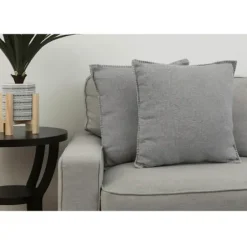 Pillows-Kirkland's Home Chunky Weave Pillows, Set Of 2 Silver