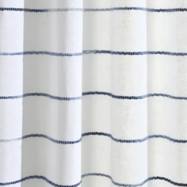 Shower Curtains-Kirkland's Home Ciel Tassel Shower Curtain White