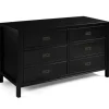 Dressers & Chests-Kirkland's Home Classic 6-Drawer Dresser Black