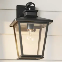 Outdoor Lighting-Kirkland's Home Classic Lantern Outdoor Sconce Black