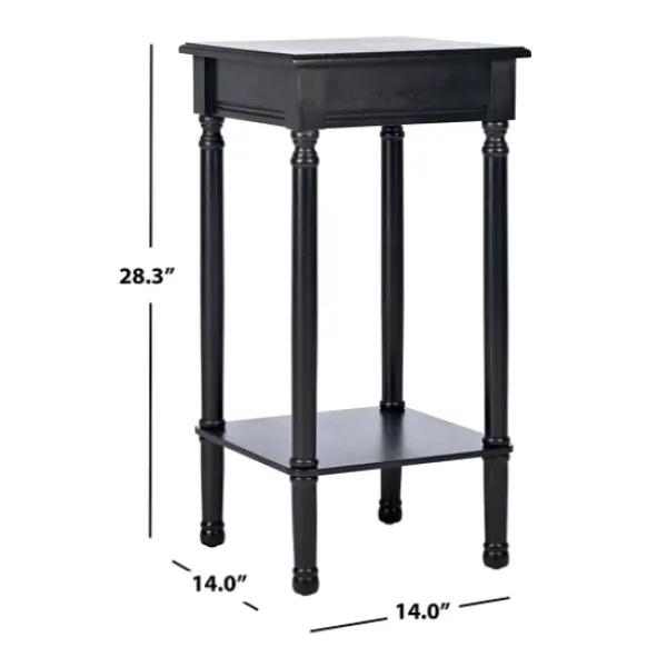 Accent & End Tables-Kirkland's Home Classic Tegan Square Accent Table Black