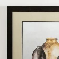 Framed Art-Kirkland's Home Clay Pot Still Life Ii Framed Art Print Tan