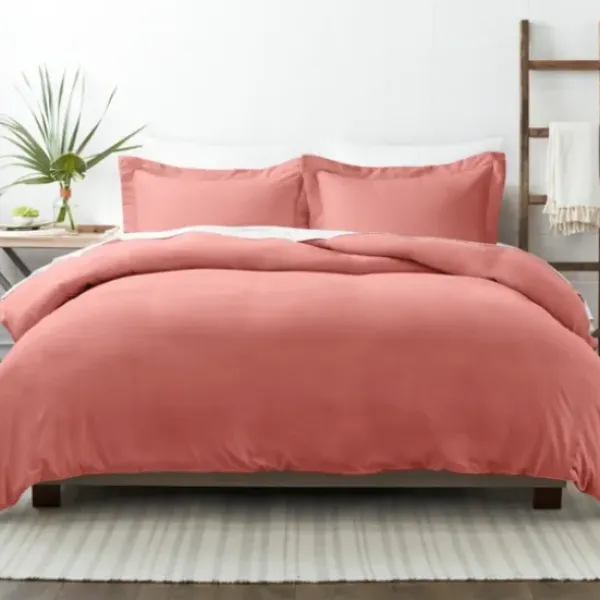Duvets-Kirkland's Home Clay Solid 3-Pc. Queen Duvet Cover Set Orange
