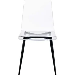 Dining Chairs-Kirkland's Home Clear And Black Modern Dining Chairs, Set Of 2 Black/Clear