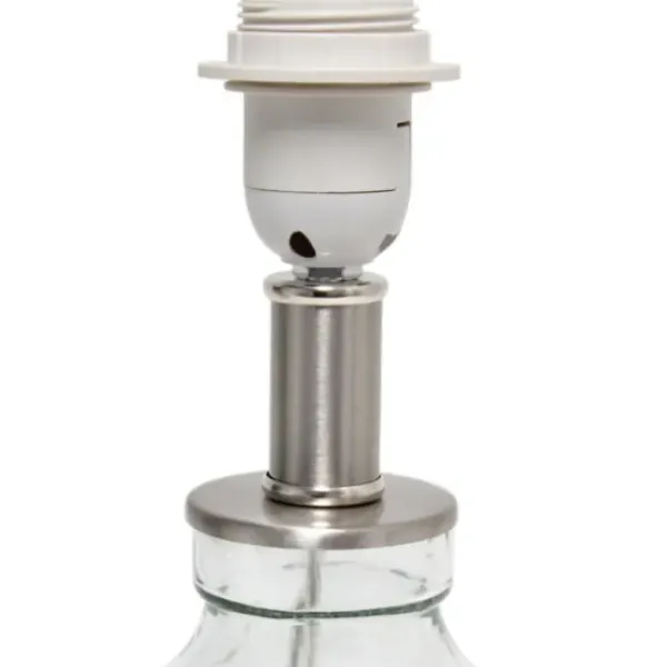 Table Lamps-Kirkland's Home Clear Glass Honeycomb Table Lamp White