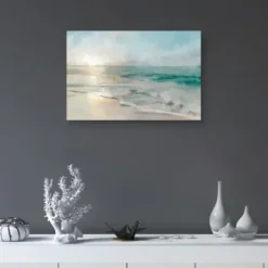 Canvas Art-Kirkland's Home Coastal Retreat Canvas Art Print, 36X24 In. Blue/Green