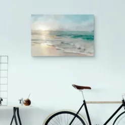 Canvas Art-Kirkland's Home Coastal Retreat Canvas Art Print, 36X24 In. Blue/Green