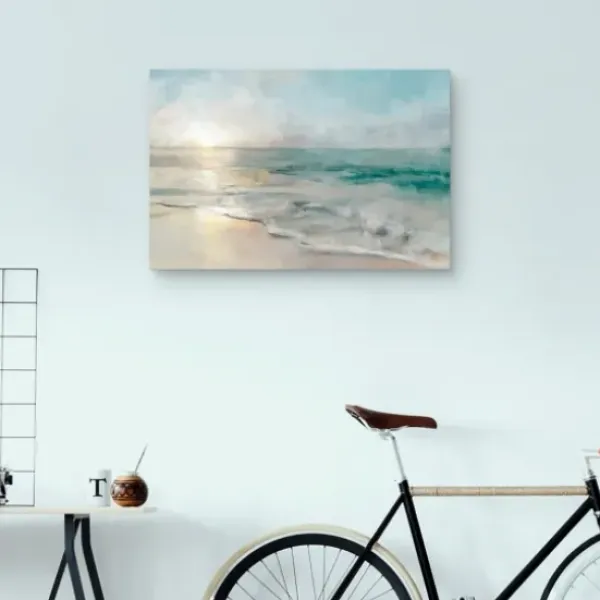 Canvas Art-Kirkland's Home Coastal Retreat Canvas Art Print, 36X24 In. Blue/Green