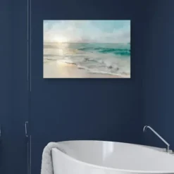 Canvas Art-Kirkland's Home Coastal Retreat Canvas Art Print, 36X24 In. Blue/Green