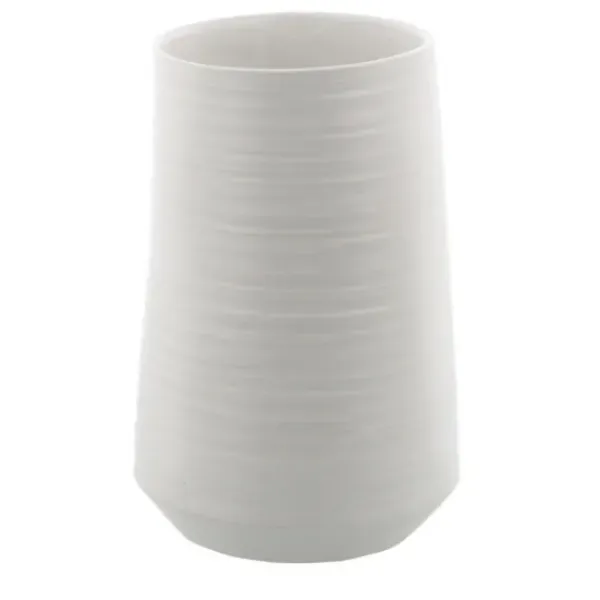 Vases-Kirkland's Home Coastal Scalloped Vases, Set Of 3 White/Blue