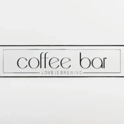 Wall Quotes & Signs-Kirkland's Home Coffee Bar Love Is Brewing Wall Plaque White/Black
