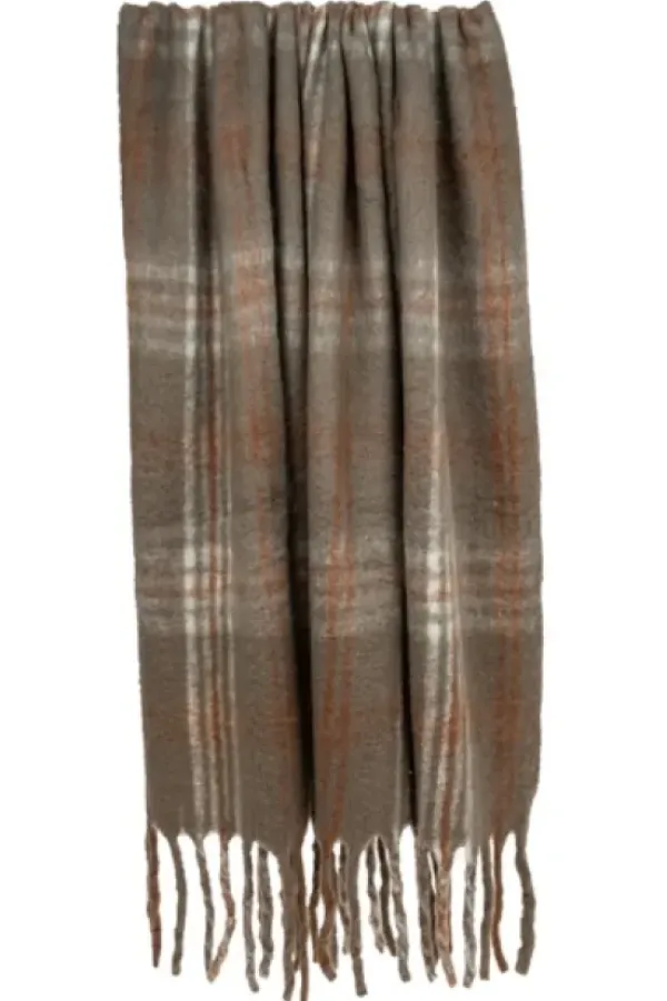 Blankets & Throws-Kirkland's Home Coffee Hand Loomed Throw With Tassels Brown