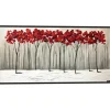 Framed Art-Kirkland's Home Collision Of Seasons Framed Canvas Art Print White/Gray/Red