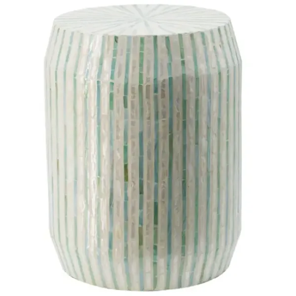 Accent & End Tables-Kirkland's Home Color Capiz Shell Accent Table Multi