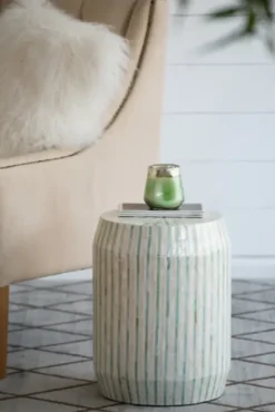 Accent & End Tables-Kirkland's Home Color Capiz Shell Accent Table Multi