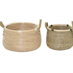 Baskets & Boxes-Kirkland's Home Color Cotton Woven Basket Multi