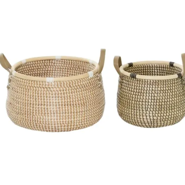 Baskets & Boxes-Kirkland's Home Color Cotton Woven Basket Multi