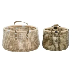 Baskets & Boxes-Kirkland's Home Color Cotton Woven Basket Multi