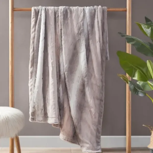 Blankets & Throws-Kirkland's Home Color Faux Fur Oversized Throw Blanket Multi
