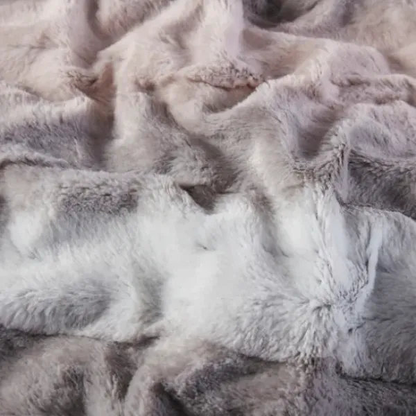 Blankets & Throws-Kirkland's Home Color Faux Fur Oversized Throw Blanket Multi