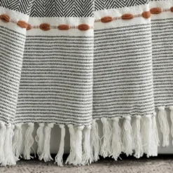 Blankets & Throws-Kirkland's Home Color Herringbone Stripe Throw Multi