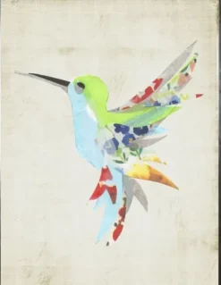 Framed Art-Kirkland's Home Color Watercolor Hummingbird Framed Art Print Multi