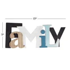 Wall Quotes & Signs-Kirkland's Home Colored Family Wood Wall Plaque Multi