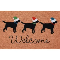 Doormats-Kirkland's Home Colorful Hello Coir Doormat Tan/Multi