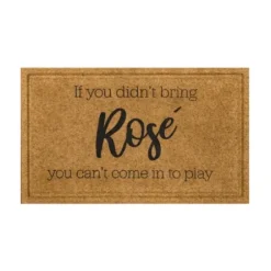 Doormats-Kirkland's Home Come In We'Re Awesome Coir Doormat Tan/Black