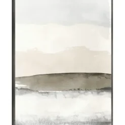 Canvas Art-Kirkland's Home Common Ground Ii Framed Canvas Art Print Tan