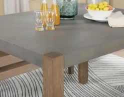 Dining Sets-Kirkland's Home Concrete Table And Stools 5-Pc. Dining Set Gray/Brown