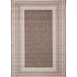 Outdoor Rugs-Kirkland's Home Connected Diamond Outdoor Area Rug, 8X10 Gray