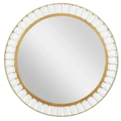 Decorative Mirrors-Kirkland's Home Contemporary Gold Frame With Beads Mirror