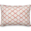 Pillows-Kirkland's Home Coral Coastal Diamond Print Pillow Orange/White