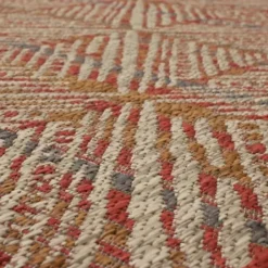 Outdoor Rugs-Kirkland's Home Coral Diamond Indoor/Outdoor Area Rug, 5X7 Orange