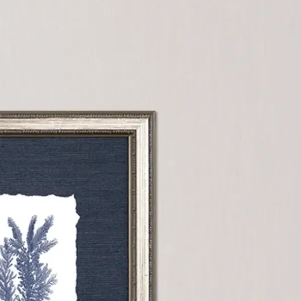 Framed Art-Kirkland's Home Coral 4-Pc. Silver Framed Art Print Set Blue