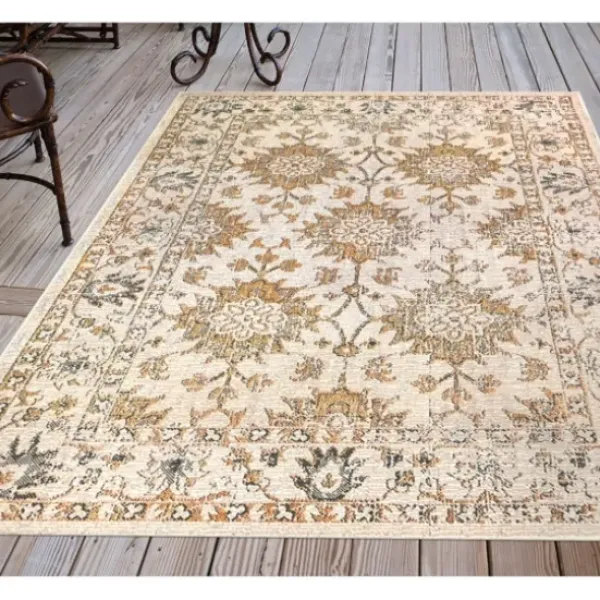 Outdoor Rugs-Kirkland's Home Coral Shibori Outdoor Area Rug, 5X7 Orange