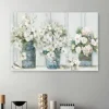 Canvas Art-Kirkland's Home Cottage Mantle Canvas Art Print White/Gray/Green