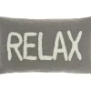 Pillows-Kirkland's Home Cotton Relax Tufted Lumbar Pillow Gray